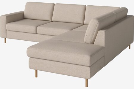 Bolia Scandinavia 4 Sitzer Ecksofa Offenes Ende - London - Flach gewebt - Hellbeige - Links