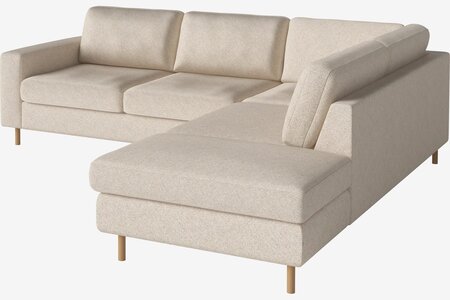 Bolia Scandinavia 4 Sitzer Ecksofa Offenes Ende - Monza-Boucle-Beige - Links