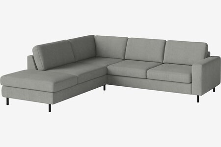Bolia Scandinavia 4 Sitzer Ecksofa Offenes Ende - Fawn-Flat-woven-Light-Grey - Rechts