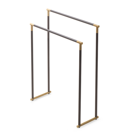 Decor Walther Handtuchständer Club HT - Dark Metal Matt / Gold matt 24 Karat