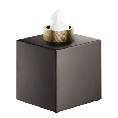 Decor Walther Papiertuchbox CLUB KB -  Dark Metal Matt / Gold matt