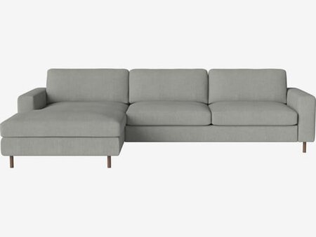 Bolia Scandinavia 3½ Sitzer Sofa Mit Chaiselongue - 15 cm geöltes Walnuss - Links