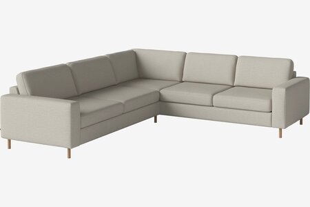 Bolia Scandinavia 5 Sitzer Ecksofa 2½ Ecke 2 - London - Flach gewebt - Elfenbein