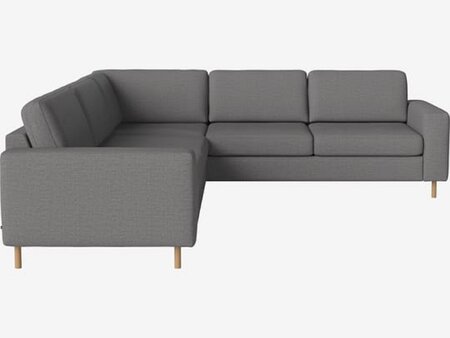 Bolia Scandinavia 5 Sitzer Ecksofa 2½ Ecke 2 - London - Flach gewebt - Multi grau