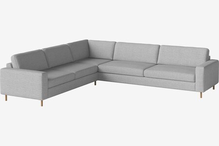 Bolia Scandinavia 6 Sitzer Ecksofa 2½ Ecke 3 - London - Flach gewebt - Hellgrau