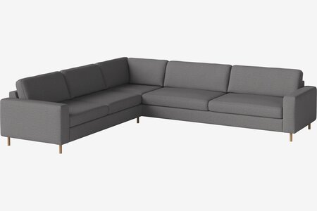 Bolia Scandinavia 6 Sitzer Ecksofa 2½ Ecke 3 - London - Flach gewebt - Multi grau