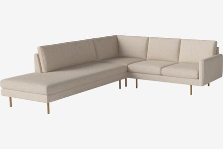 Bolia Scandinavia Remix 4 Sitzer Ecksofa Open End - Monza-Boucle-Beige