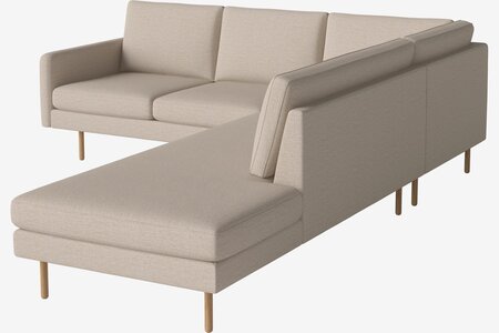 Bolia Scandinavia Remix 4 Sitzer Ecksofa Open End - London-Flatwoven-Light-Beige
