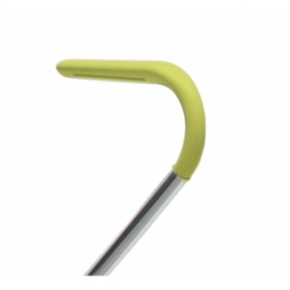 Flötotto PRO CHAIR Vierstern-Aluminiumgestell-Armlehnen_chrom-kiwigruen