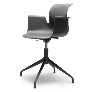 Flötotto PRO ARMCHAIR Vierstern-Aluminiumgestell-graphitschwarz