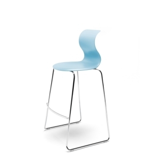 Flötotto PRO CHAIR Gleitkufengestell Medium - aquablau / chrom
