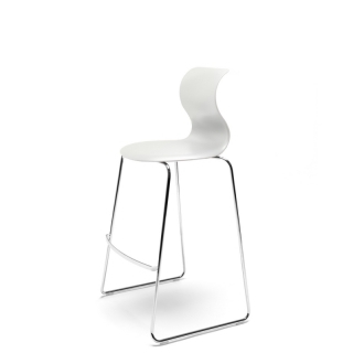Flötotto PRO CHAIR Gleitkufengestell Medium - schneeweiss / chrom