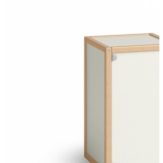 Flötotto Hängecontainer Offen, H74 B60 T45 - buche-weiss