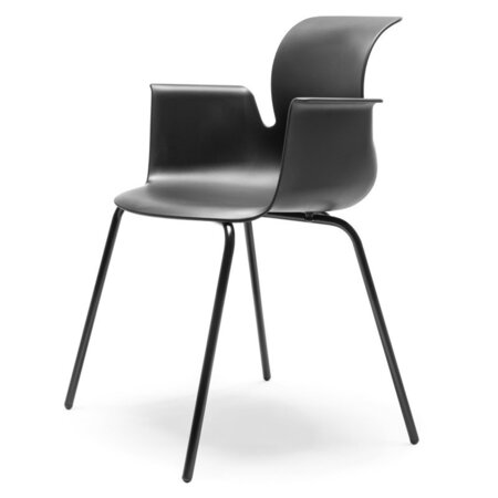 Flötotto PRO ARMCHAIR Vierbeingestell - Graphitschwarz