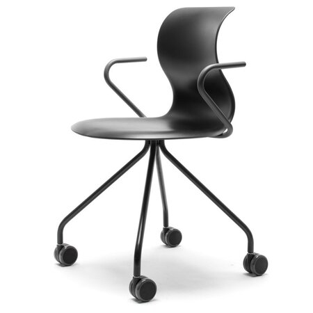 Flötotto PRO CHAIR X-Gestell mit Rollen - Armlehnen_graphitschwarz