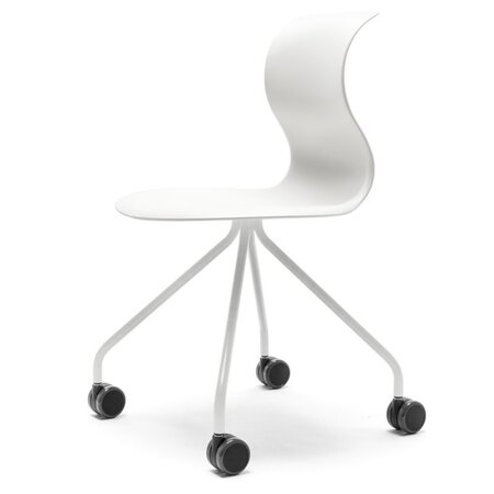 Flötotto PRO CHAIR X-Gestell mit Rollen - Schneeweiss