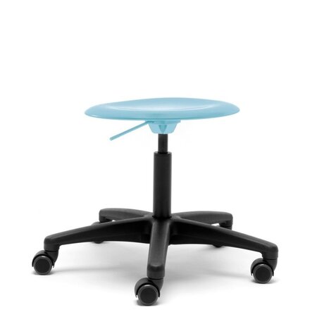 Flötotto PRO STOOL Drehhocker - aquablau-polyamid-schwarz