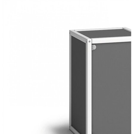Flötotto Container mit Doppeltür 7 Einlegeböden, H222 B113 T60 - Weiss - Anthrazit