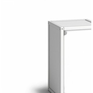 Flötotto Doppelbett mit Kopfteil, H74 B167 T210 - Weiss / Weiss
