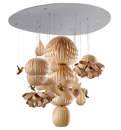 LZF Pendelleuchte Candelabro - Buche