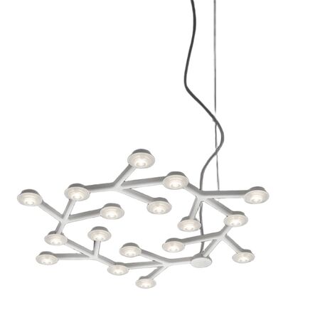 Artemide Artemide LED Net Circle Suspension Poliertes Weiss