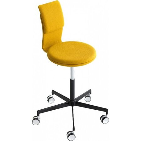 Lapalma Lab S70 Hocker Schwarz Mit Rückenlehne
