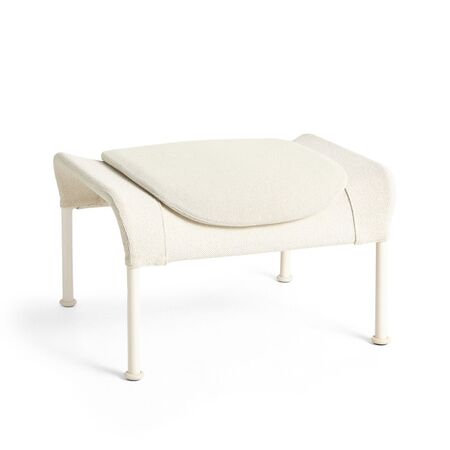 HAY Hay O2 Ottoman Filzgleiter, Eggshell, Lift - Soft Cream