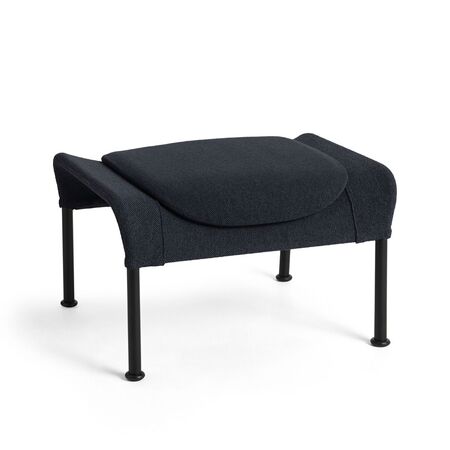 HAY Hay O2 Ottoman Filzgleiter, Stahl pulverbeschichtet schwarz, Lift - Soft Black