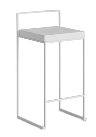 Lapalma Cubo 65 Hocker - Weiß Lackiert	Holz - Weiß Lackiert