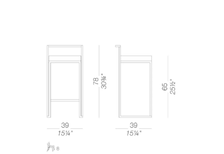 Lapalma Cubo 65 Hocker