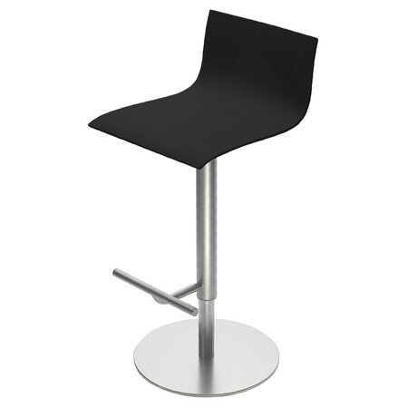 Lapalma Thin Hocker - Edelstahl - Schwarz Offenporig