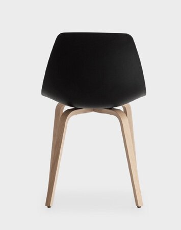 Lapalma Miunn Stuhl Holz - Baydur® Schwarz - Eiche Gebleicht