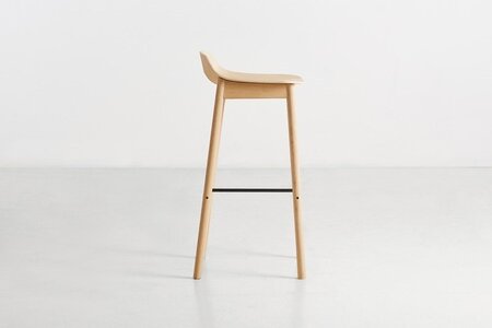 Woud Mono bar stool - Oak