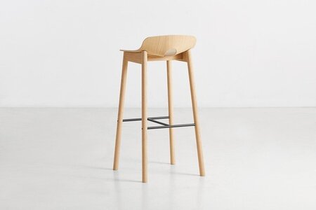Woud Mono bar stool - Oak