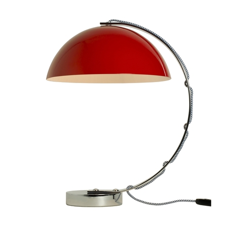 ORIGINAL BTC London Table Light - Red with white & blue cable