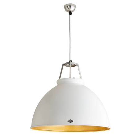 ORIGINAL BTC Titan Size 5 Pendant Light - White with Gold Interior