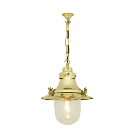 ORIGINAL BTC Ship's Small Decklight - Polished Brass, Clear Glass