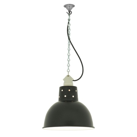 ORIGINAL BTC Spun Reflector with Suspension Lampholder - Painted Black