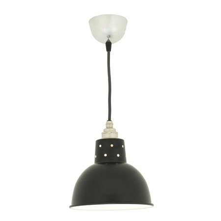 ORIGINAL BTC Spun Reflector with Cord Grip Lampholder - Painted Black
