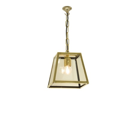ORIGINAL BTC Quad Pendant Internally Glazed, Small, Clear - Polished brass