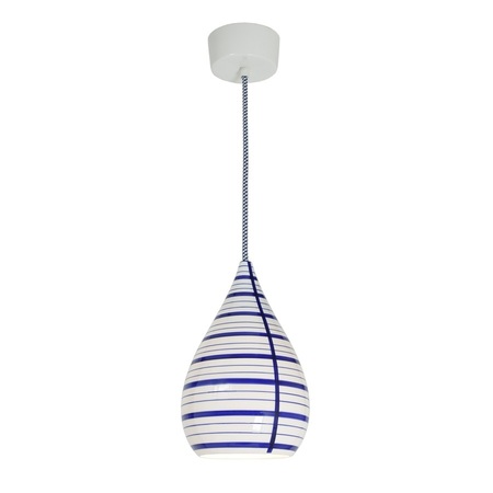 ORIGINAL BTC Circle Line Drop Pendant Light - Natural white & blue