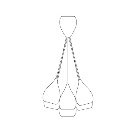 ORIGINAL BTC Drop One Grouping of Six Pendant Light