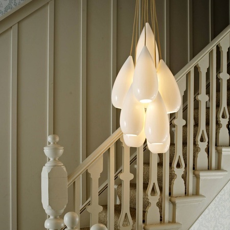 ORIGINAL BTC Drop Zero Grouping of Nine Pendant Light