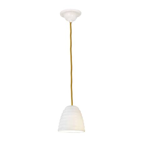 ORIGINAL BTC Hector Bibendum Size 1 Pendant Light - Natural white with yellow cable