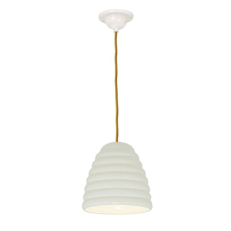 ORIGINAL BTC Hector Bibendum Size 2 Pendant Light - Natural White with Yellow Cable