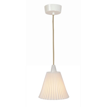 ORIGINAL BTC Hector Large Pleat Pendant Light, Natural