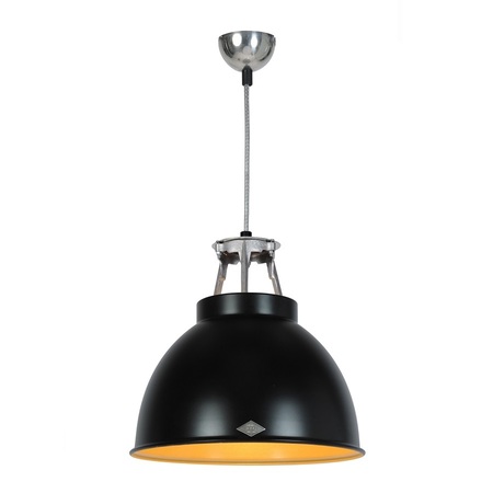 ORIGINAL BTC Titan Size 1 Pendant Light - Schwarz mit Bronze-Interieur