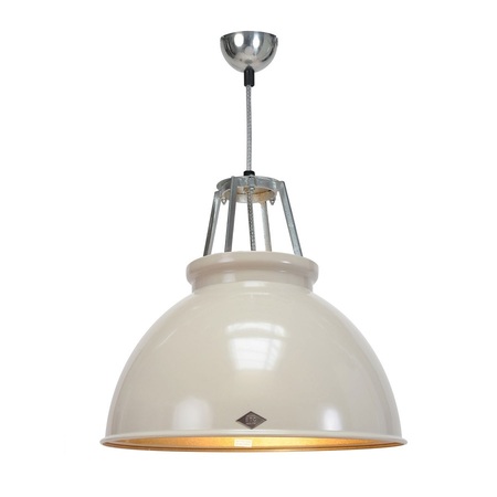 ORIGINAL BTC Titan Size 3 Pendant Light - Putty Grey with Bronze Interior