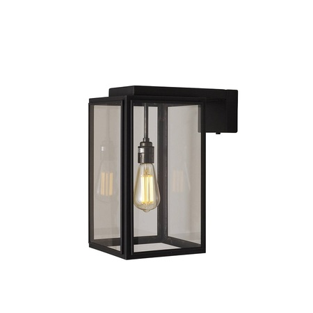 ORIGINAL BTC Small Portico Wall Light Weathered Brass, Clear Glass