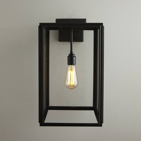 ORIGINAL BTC Portico Wall Light Weathered Brass, Clear Glass